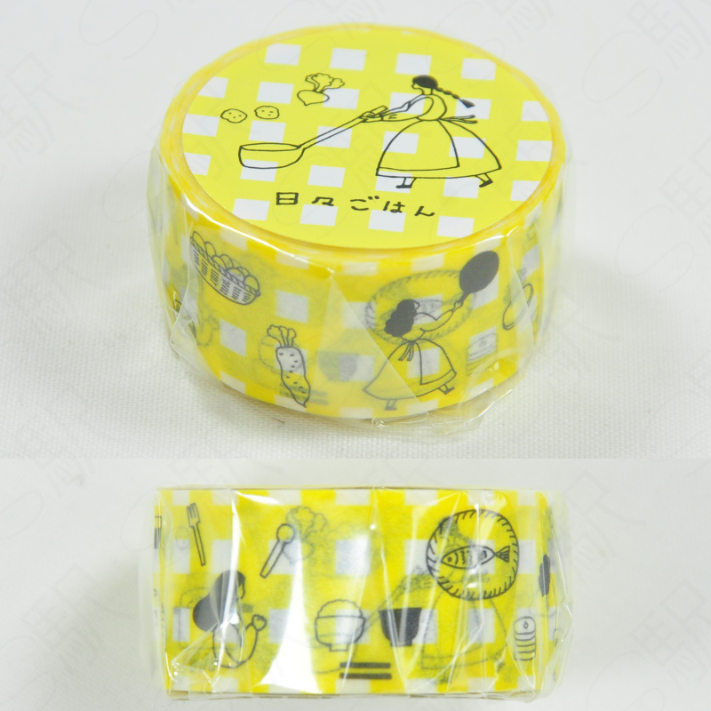 Necktie x Mizushima Masking Tape [MT-HG] - Daily Food Yellow